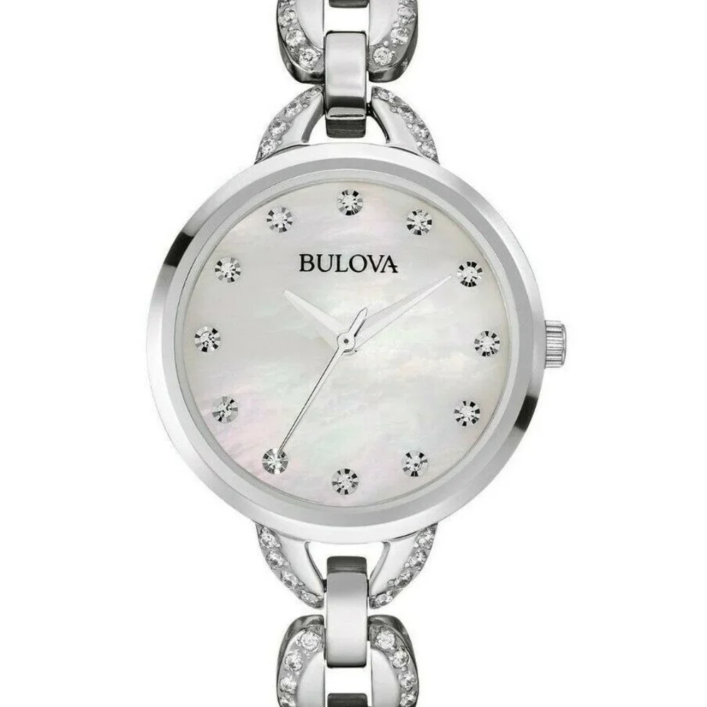 Sale! Bulova Silver Dial Accent Watch - Picture 1 of 4
